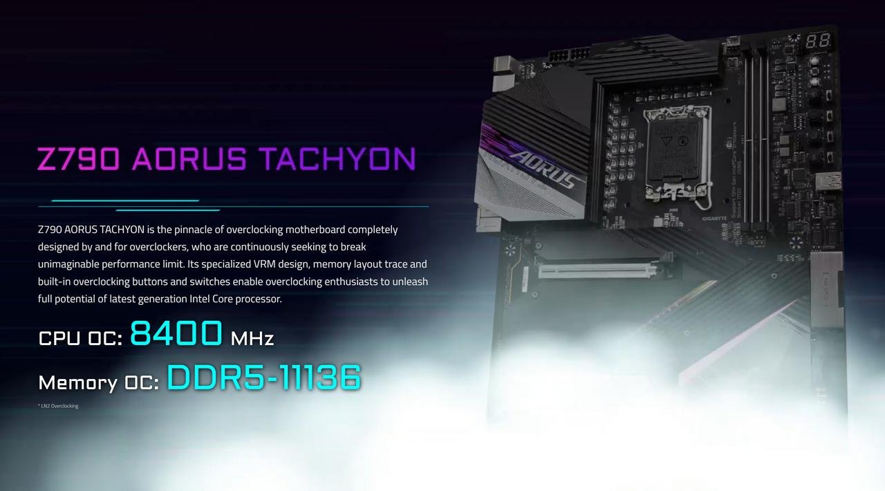 More information about "H GIGABYTE Z790 AORUS TACHYON σπάει το παγκόσμιο ρεκόρ Overclocking μνήμης DDR5 με ταχύτητα DDR5-11136"