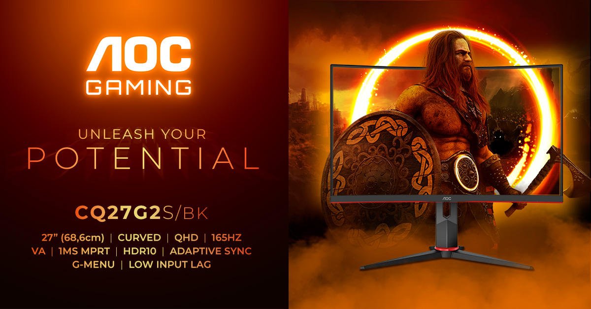 More information about "AOC GAMING CQ27G2S/BK: Εκεί που η καμπυλότητα 1500R συναντά την gaming απόδοση"