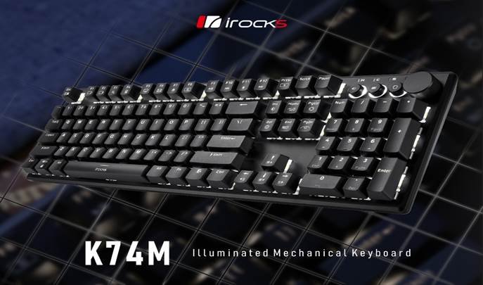 More information about "iRocks Launches K74M Mechanical Keyboard with Backlight and Hot-Swappable Switches"