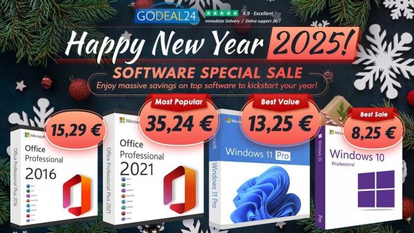 Νέος Χρόνος, Νέα Τεχνολογία: Αποκτήστε το Microsoft Office 2021 Pro με 35,24€ για πάντα & Κλειδιά Windows 11 Pro σε χαμηλότερες τιμές κατά τη διάρκεια της Πρωτοχρονιάτικης Προσφοράς του Godeal24!